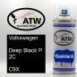 Preview: Volkswagen, Deep Black P. 2C, C9X: 400ml Sprühdose, von ATW Autoteile West.